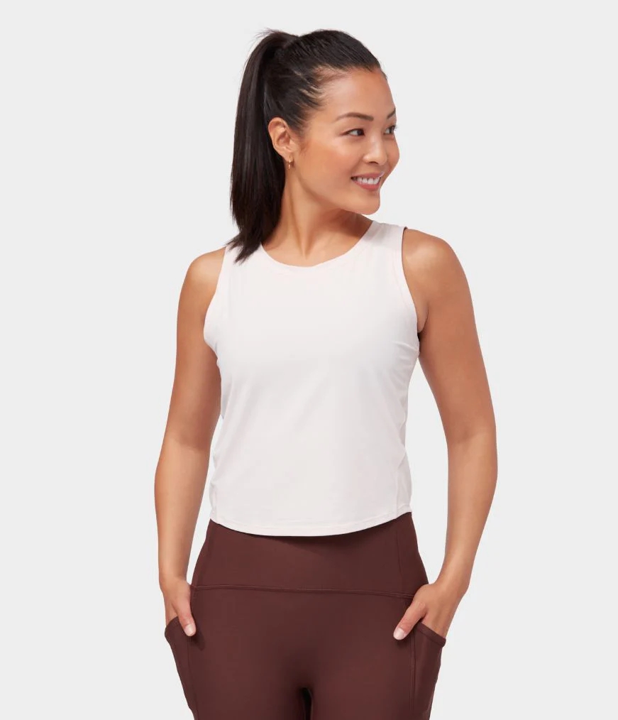 White Women's Manduka LIFT AND ALIGN Tanks | 8316767