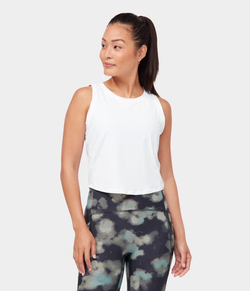 White Women's Manduka LIFT AND ALIGN Tanks | 8447502