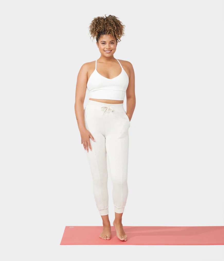 White Women's Manduka RESTORE Jogger | 2786624